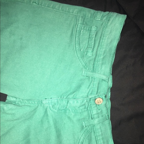 Green Fitted Jeans Size 5 - Picture 6 of 7